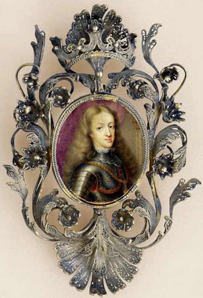 Ritratto di Charles II of Spain in cornice